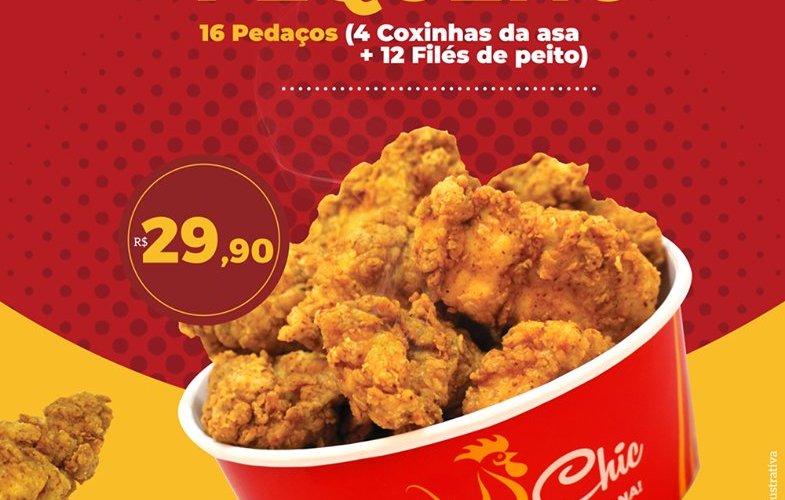Chicken Chic - Balde Pequeno