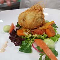 mozzarellabol met kataifideeg