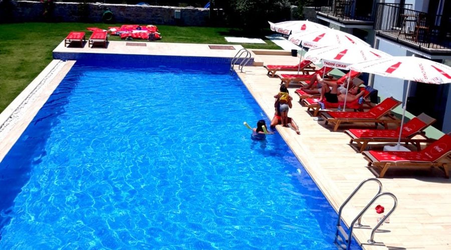 Largest pool in Alacati.