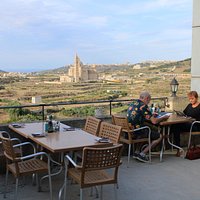 The view from the roof top terrace