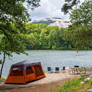 Lakeside Primitive Sites at the Stone Mountain Park Campground