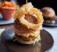 The famous Vegan Soya 'Cheese' Burger!