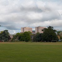 A park near the outskirts of Uxbridge Good for jogging,cycling walking etc There is an asphalt path around the perimeter which is good for bad weather . No toilets or amenities just a park but a nice one .