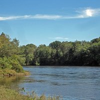 A view of the Delaware River at Milford Beach.