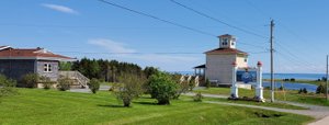Lighthouse and Beach Motel in Souris, image may contain: Neighborhood, Grass, Villa, Nature