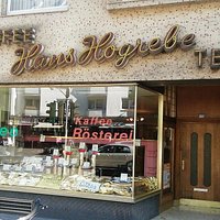 Schaufenster der Kaffeerösterei Hans Hogrebe. Dahinter verbirgt sich ein Juwel!