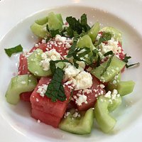 Watermelon and Cucumber Salad