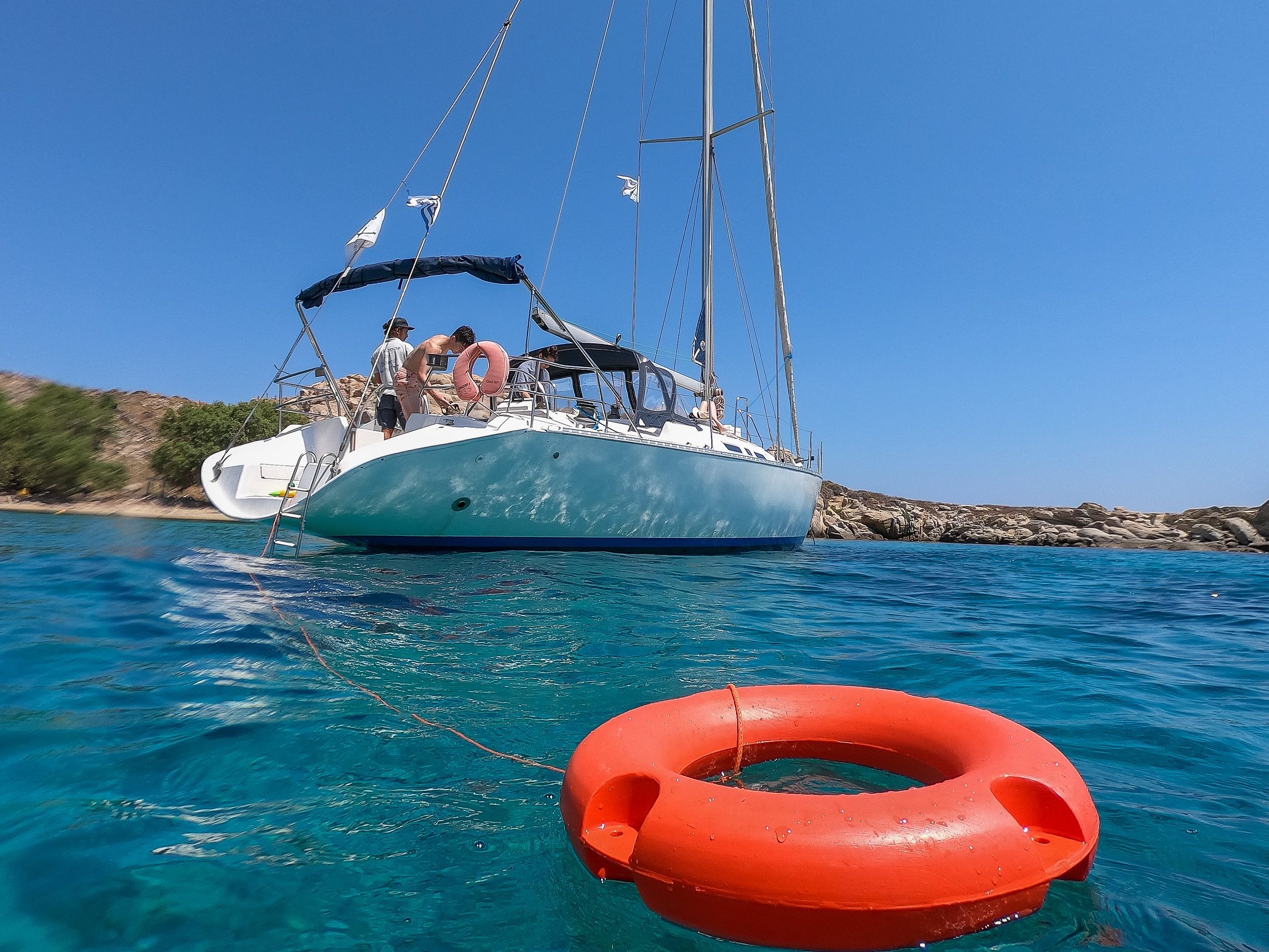 mykonos on board catamaran & yacht tours