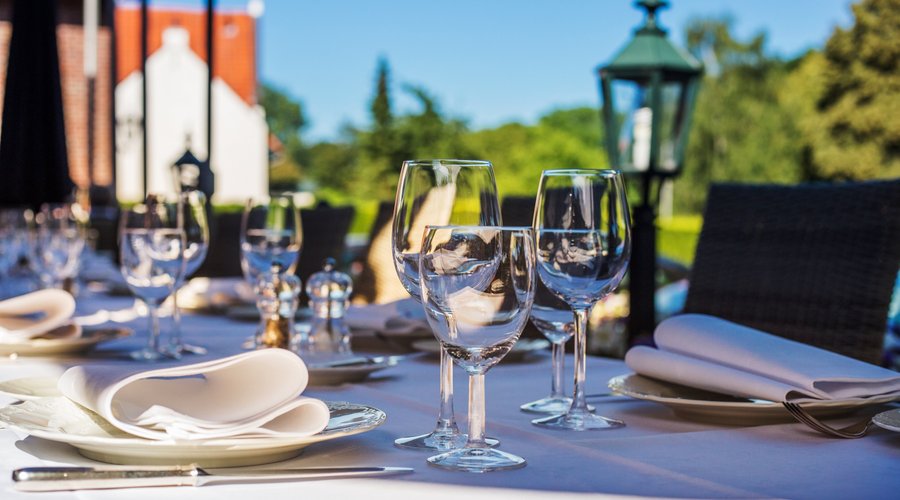 Dineren op het terras