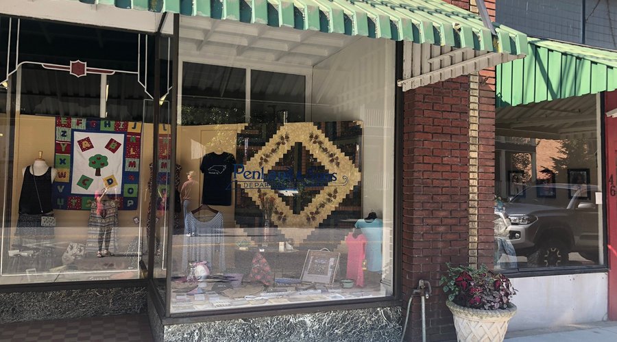 The storefront of Penland & Sons Department Store... stepping back in time...