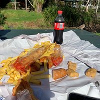lunch pack.. came with hot dogs , sausages and chips we ordered extra fish and nuggets