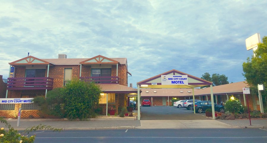 front of motel