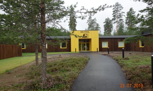 Hotelldelen sett från restaurangen