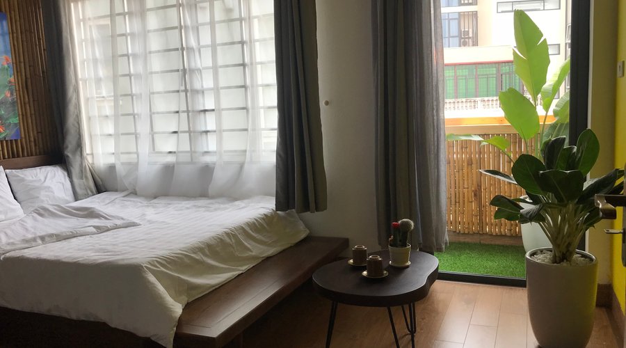 Lake view room with full nature light