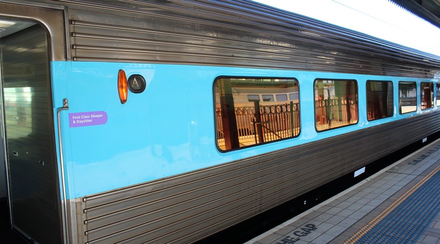 The sleeper coach. Sydney Central Platform.