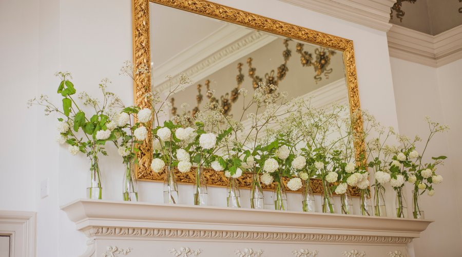 Simple but Effective wedding flowers