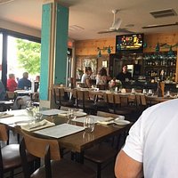 view to the bar