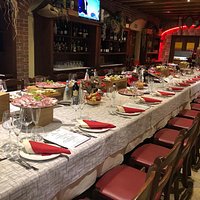 Sala allestita per eventi e ricorrenze