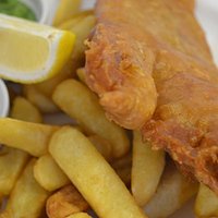 Fish & chips, homemade tartar sauce & mushy peas