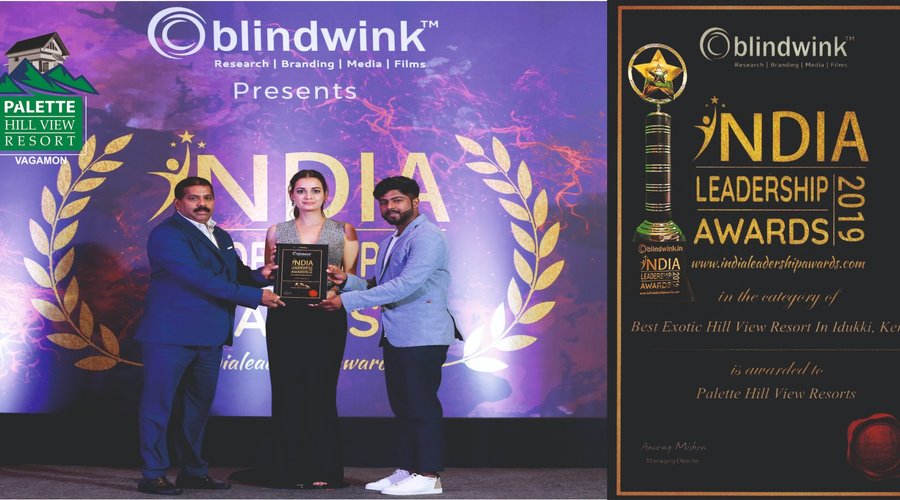Palette Hill View Resort won Best Exotic resort in Idukki