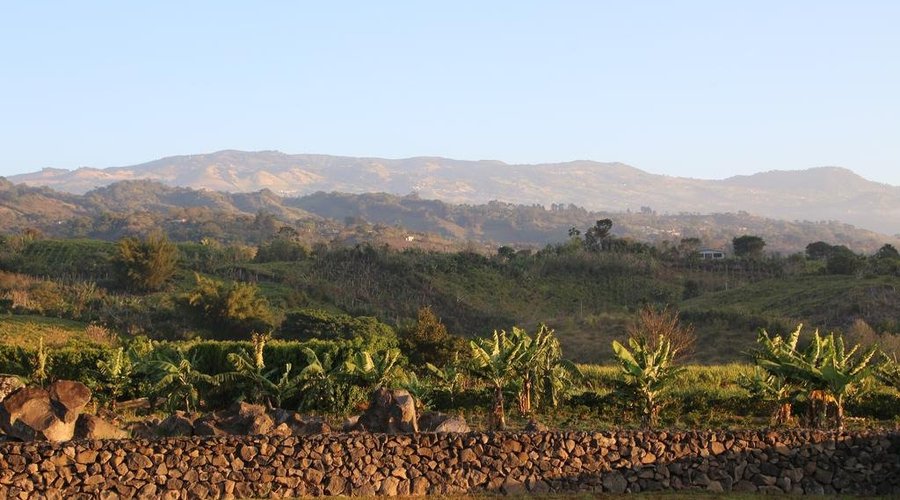 Vistas a las montañas desde el agroturismo