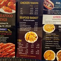 "Not Worth It" -- If you buy the Boiling Platters (Back of the menu -image). Buyer Beware. (If U ever buy a Large Family Size Potato Chip bag and U THINK..U are getting a lot of chips..inside the bag). Then, the Large FOIL PAN, they give you here at this place is JUST LIKE the CHIP Bag. "MOSTLY AIR or SPACE".