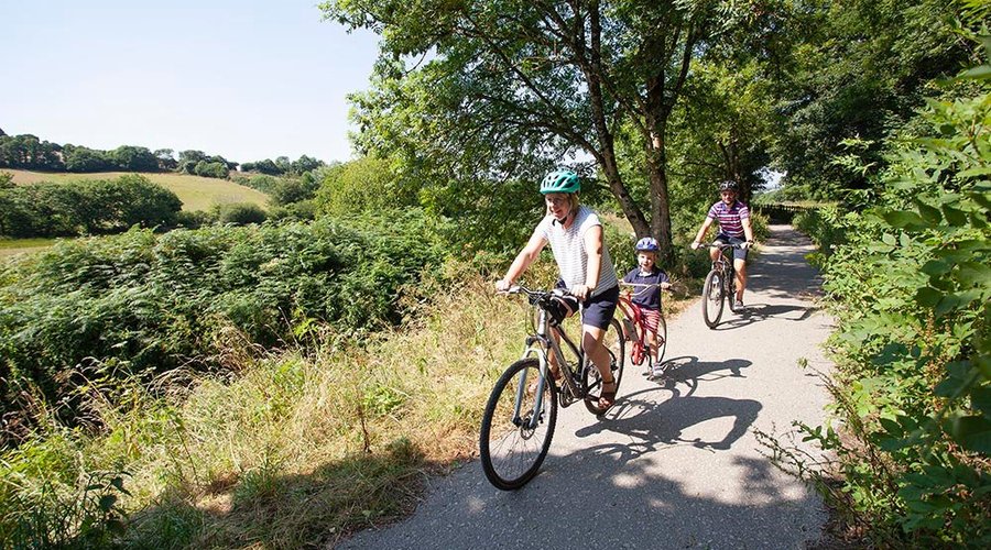 Our family owned site opens directly onto the Pentewan Cycle Trail. Enjoy a level 2-mile walk or bike ride to Pentewan Beach.