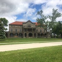 Front view during renovation