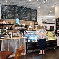 Bakery display case and counter