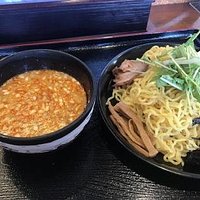 つけ麺、思いの他にんにくが