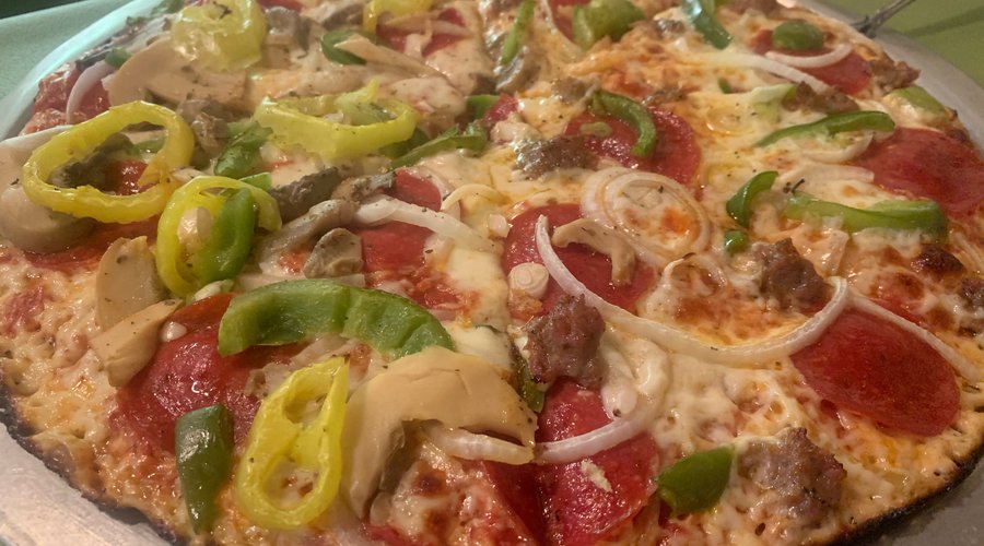 Our delicious pizza at Villa Pizza and Pasta!