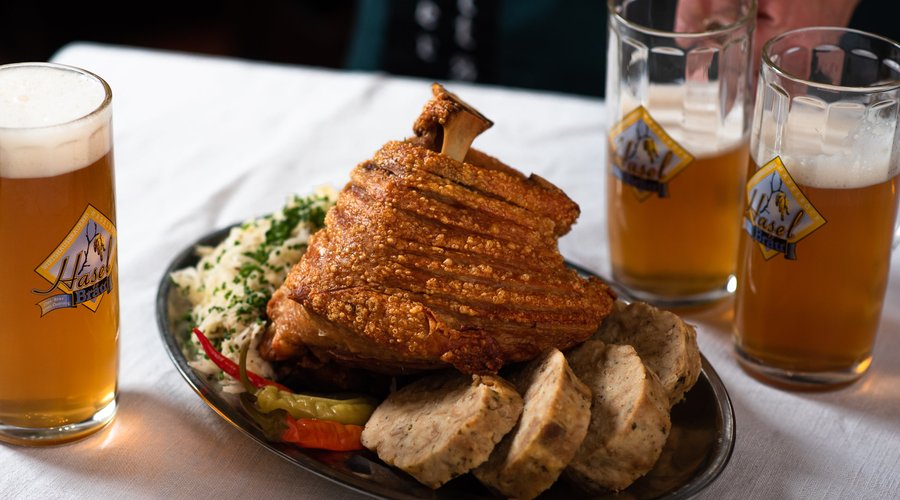 Our house specialty - 12 hours slow roasted pork knuckle for 3-4 persons