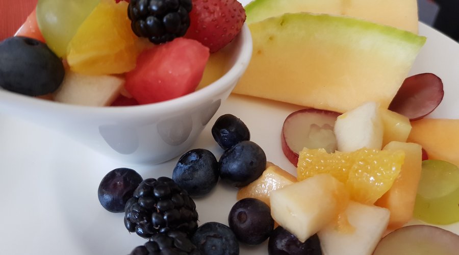 Fresh fruit and berries for breakfast