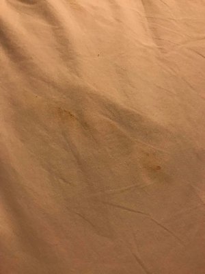 Hair and filth on the sheets. Not a good way to win customer over.