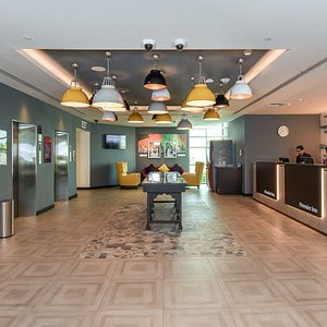 Premier Inn Dubai Silicon Oasis Hotel in Dubai, image may contain: City, Urban, Office Building, Condo