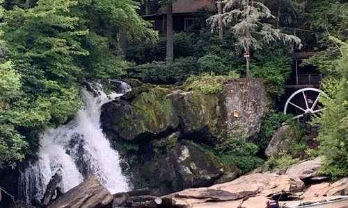 One of three falls feeding Lake Glenville