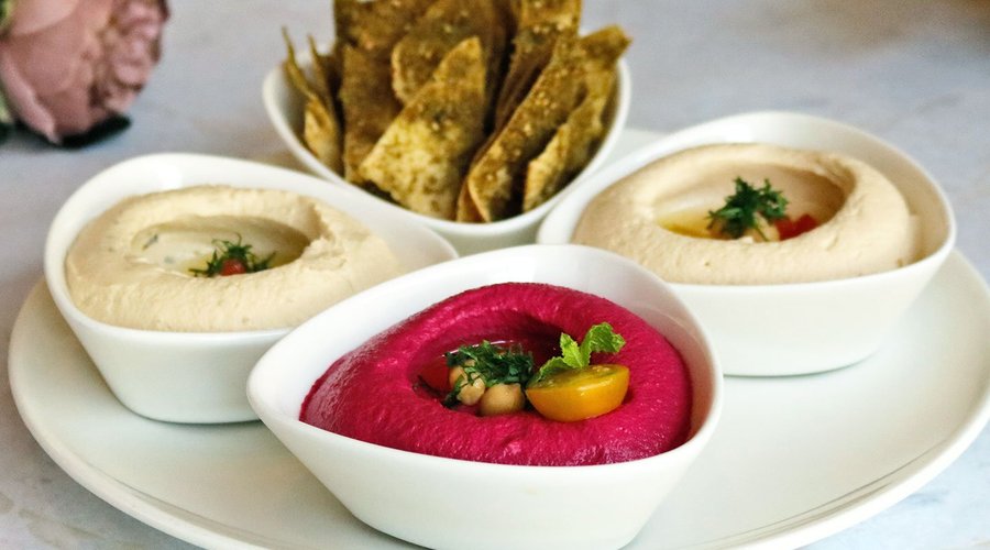 Good food = Good mood: Take a dip into our Hummus Trio
