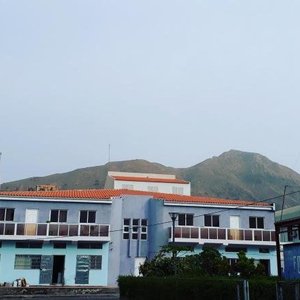front of our building
