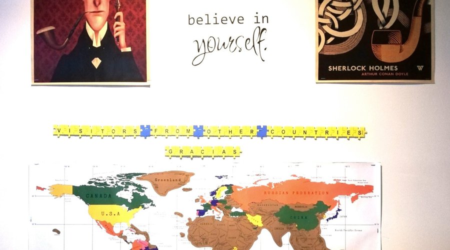 Our visitors map. Happy we had visitors from a lot of countries.