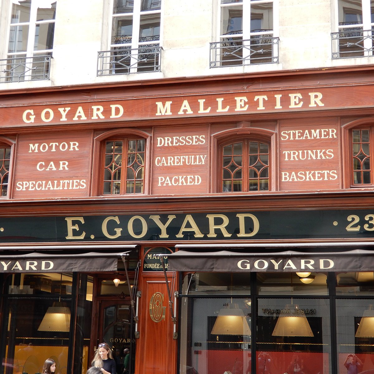 Maison Goyard - The team at the Goyard comptoir in London