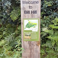Welcome signs as you approach Bill Hill Ancient Monument area