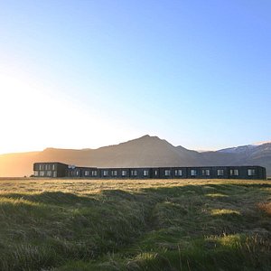 Umi Hotel in Hvolsvollur, image may contain: Shelter, Grass, Grassland, Field
