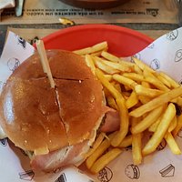 La hamburguesa del menú