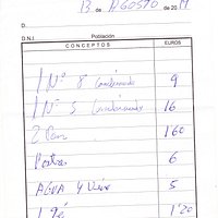 Factura del Restaurante Bar "Casa Francés" en Graus (Huesca)
Plato combinado Nº5 de 16€ un "entrecot" quemado, duro y con patatas recalentadas
Ni se os ocurra pedirlo