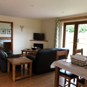 Beautiful lodges, stunning setting. Hot tub is a plus.