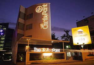 The CentrePoint in Chennai (Madras), image may contain: Hotel, Lighting, City, Urban