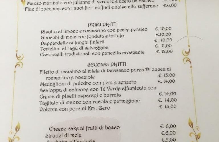 Menù di ferragosto 😋
