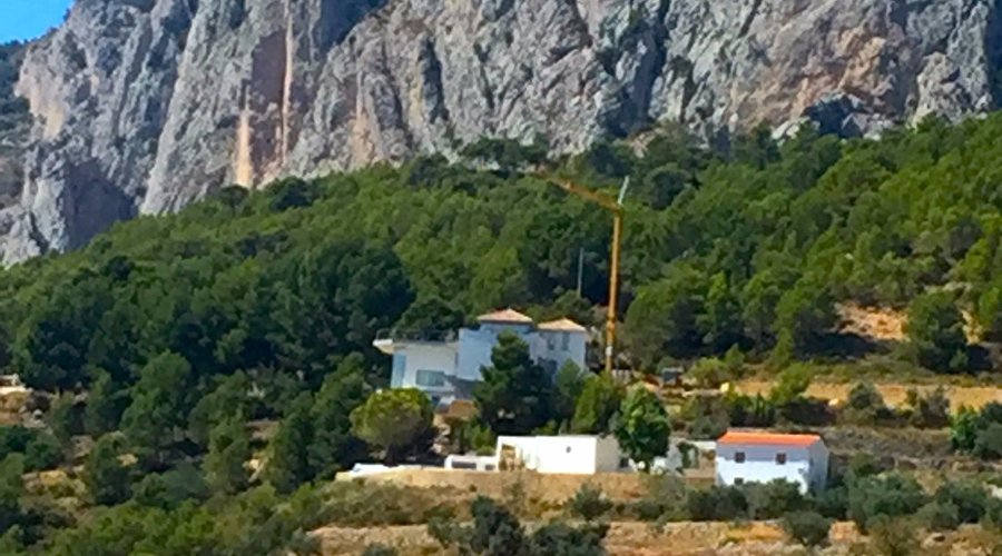 The view from the room's windows