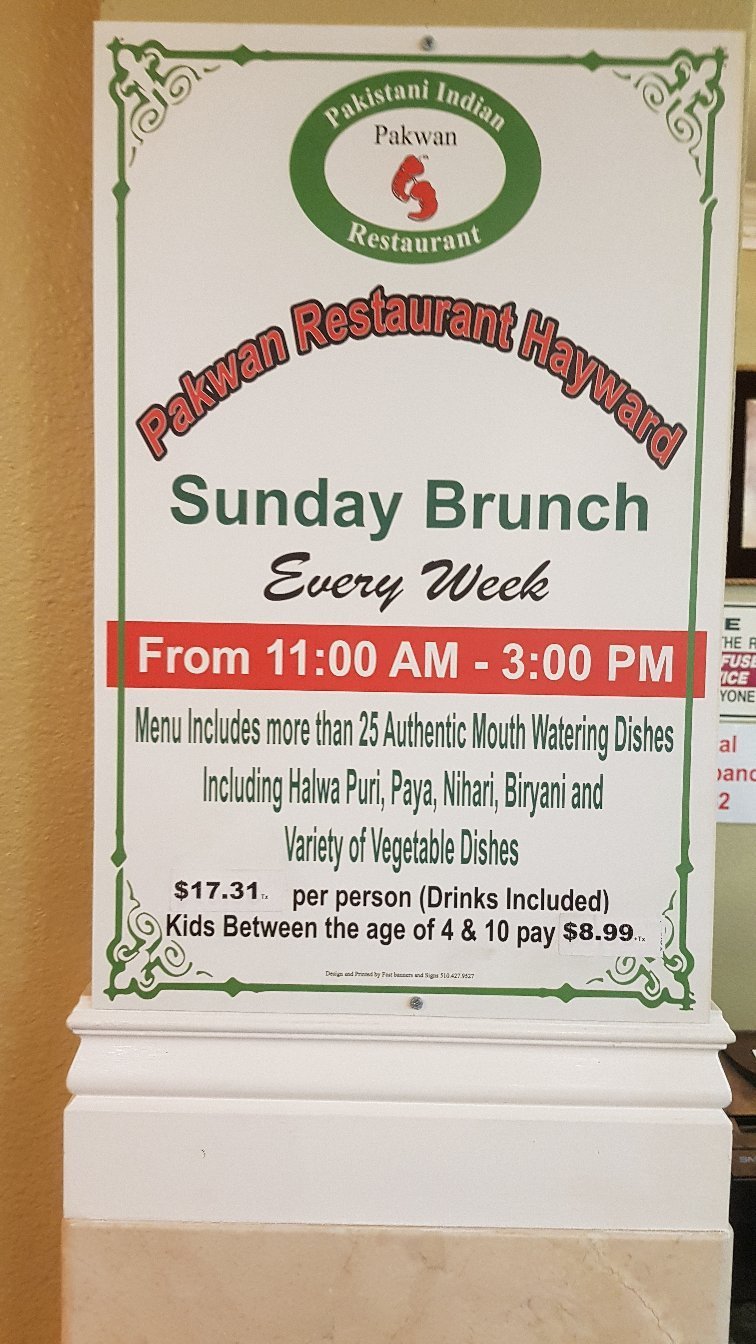 PAKWAN RESTAURANT, Hayward - 25168 Mission Blvd - Menu, Prices ...