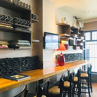 Sitting arrangement for the cafe (different from the actual dinning area)